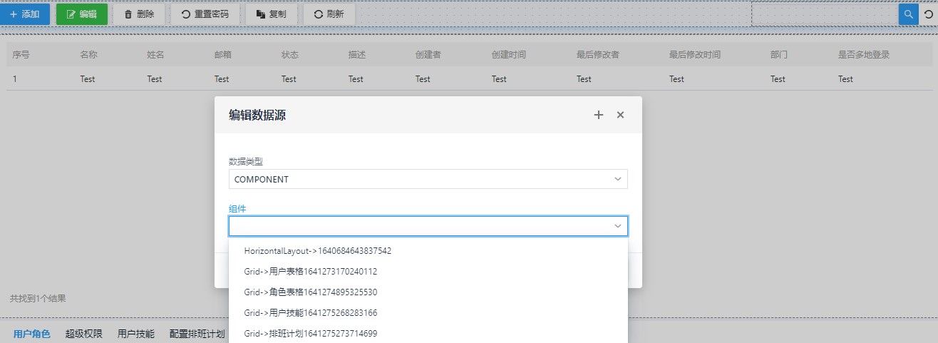 datasource component